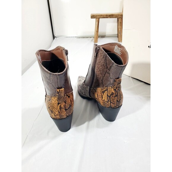 JUSTFAB Women's Violet Western Booties, Violet Brown 7.5 SKU: BS2045608 - Picture 15 of 16